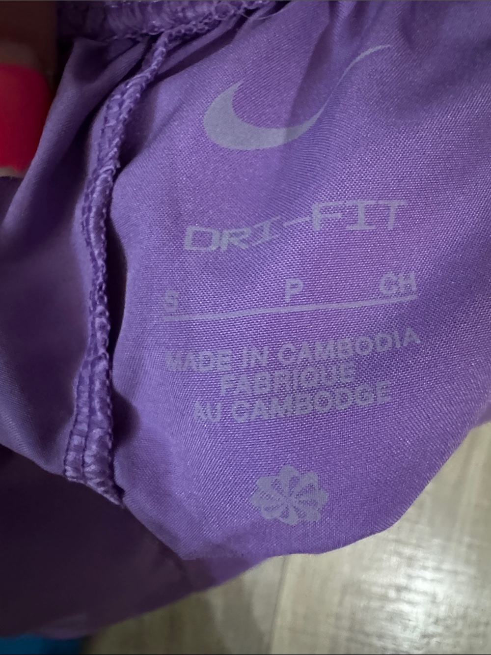 Nike Kids Shorts in Bright Blue and Purple - Picture 3 of 4